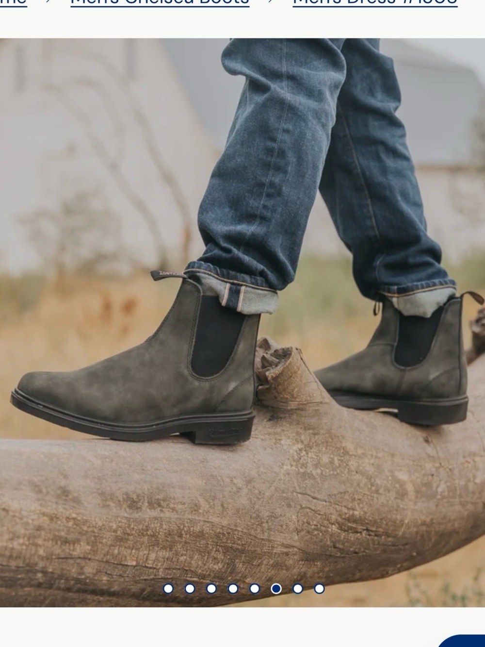 Blundstone Men's Thermal High Top boot in weathered gray